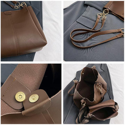 👜 Damska torba na ramię crossbody 2-częściowy zestaw