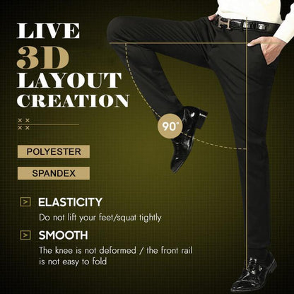 😎(Oferta ograniczona czasowo - 49% zniżki)👖Męskie klasyczne spodnie ze stretchu